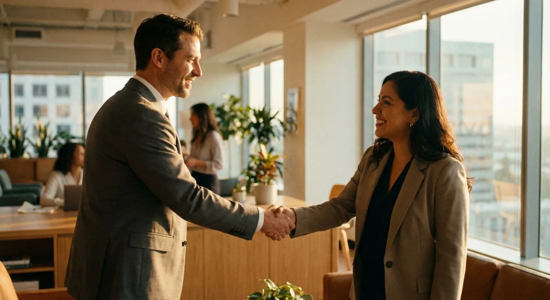 Business handshake
